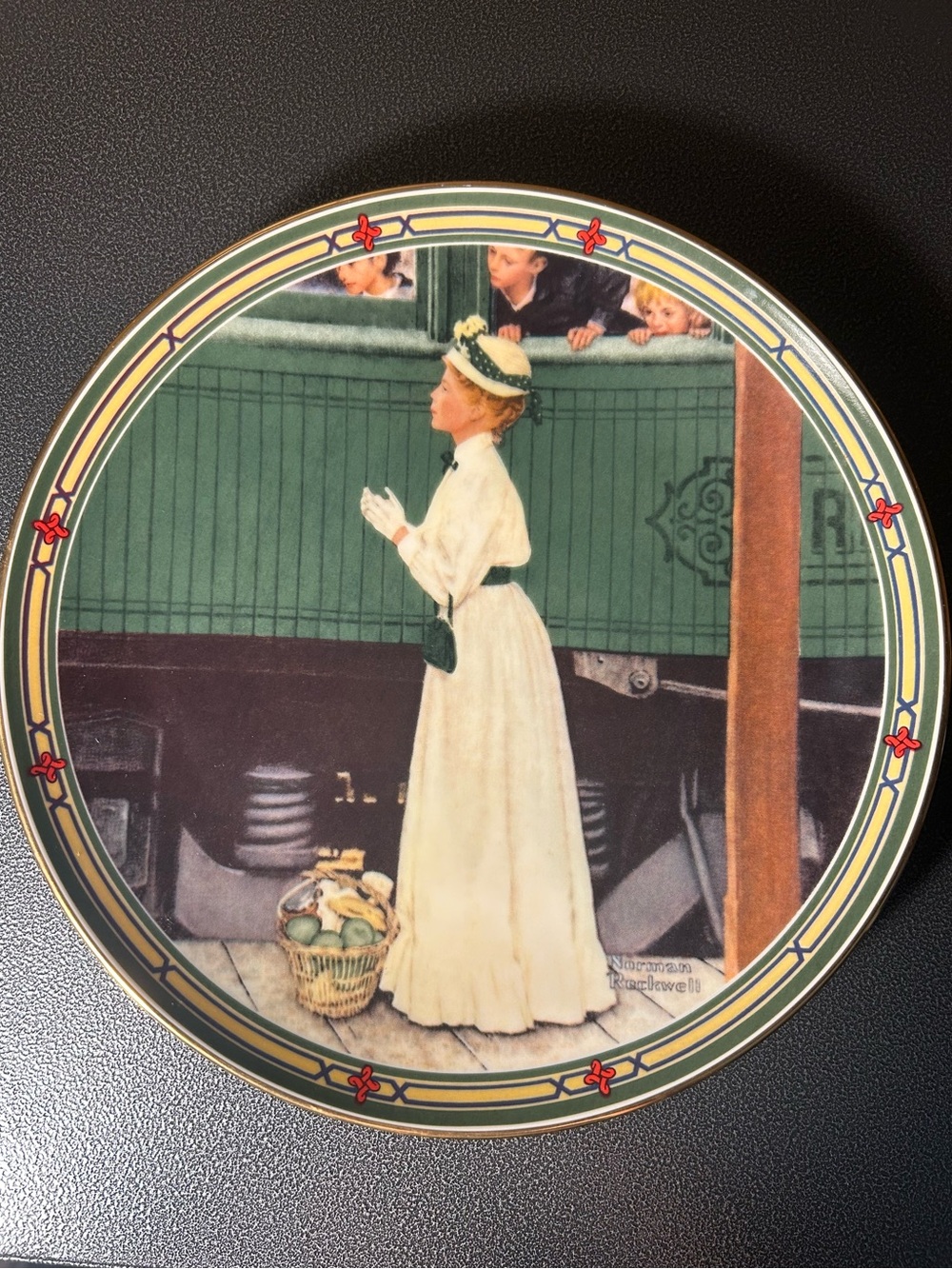 Vintage Norman Rockwell Plate “A Mother's Welcome” Collector Plate